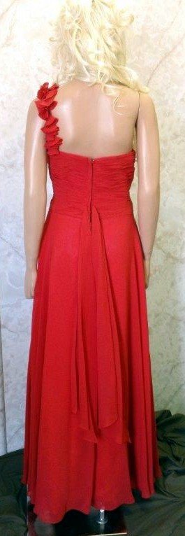 red one shoulder bridesmaid dresses